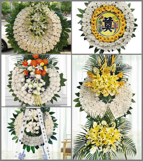 湖北黄石市阳新县浮屠镇前山村花圈速递